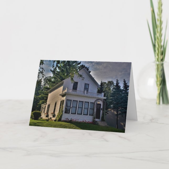 Cartão de aniversário "Sem Lugar Como Casa" (Frente)