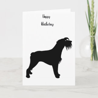 Cartão de Aniversário Shadow Schnauzer