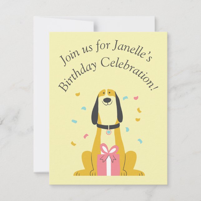 Cartão de aniversário simples (Frente)