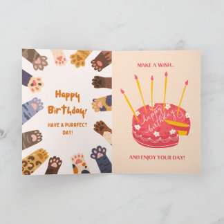 Cartão de Aniversário Simples para Ele ou Ela