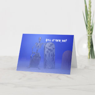 Cartão de aniversário Skeleton