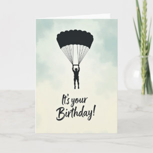 Cartão de Aniversário Sonhador Flutuante