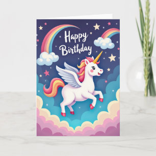 Cartão de Aniversário Sonho de Arco-íris