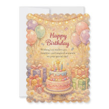 Cartão de Aniversário Sonho Pastel