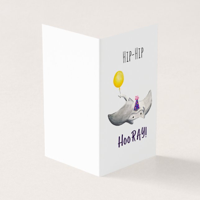 Cartão de aniversário Stingray (Exterior)