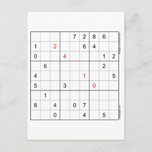 Cartão de Aniversário Sudoku 24-10