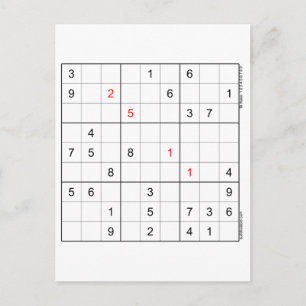 Cartão de Aniversário Sudoku 25-11