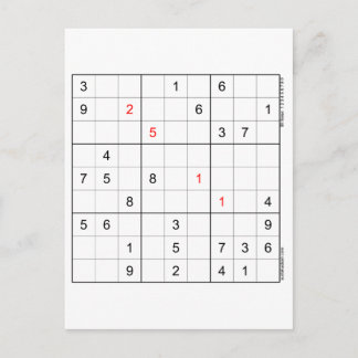 Cartão de Aniversário Sudoku 25-11