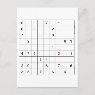 Cartão de aniversário Sudoku 30-12