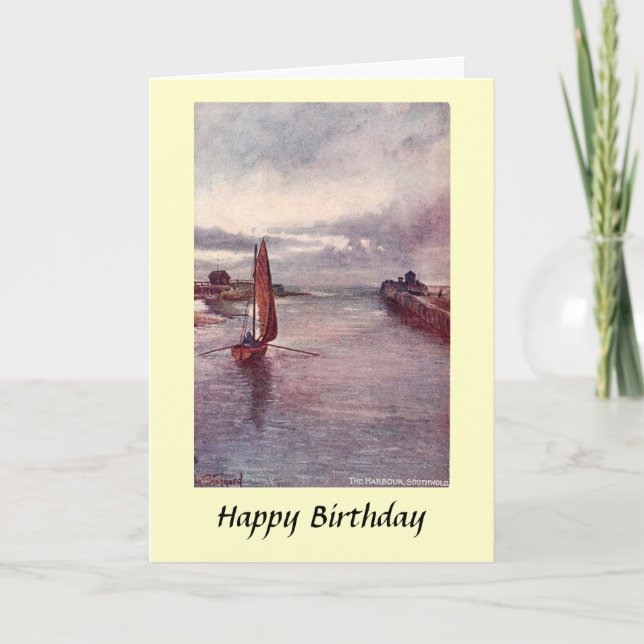 Cartão de Aniversário - Sul, Suffolk (Frente)