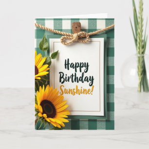 Cartão de Aniversário Sunshine