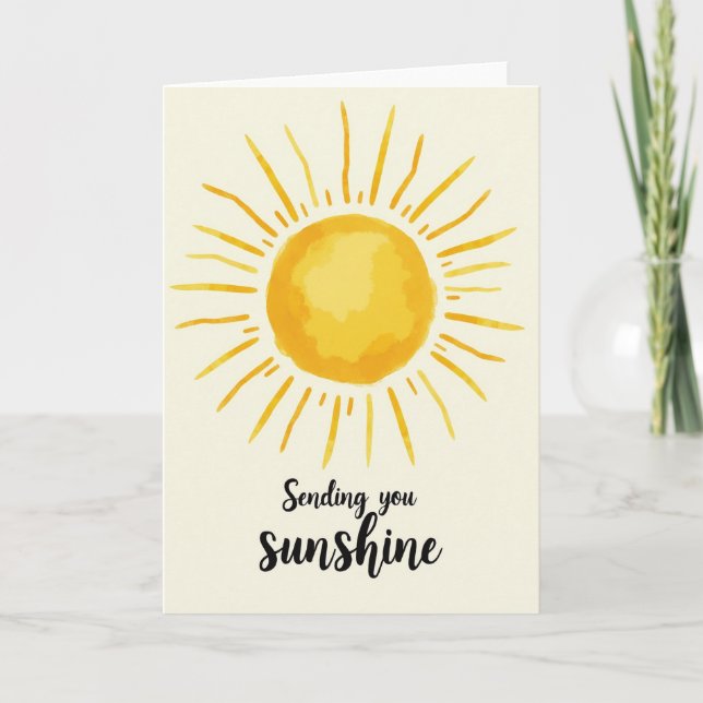 Cartão de Aniversário Sunshine (Frente)