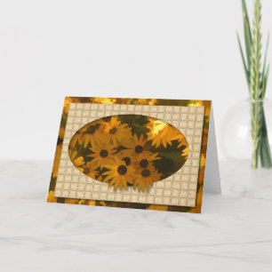 Cartão de Aniversário Susan Olhada Preta (Grande I