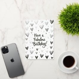 Cartão de aniversário / Tenha um aniversário fabul