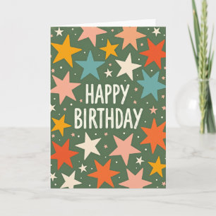 Cartão de Aniversário Texturizado