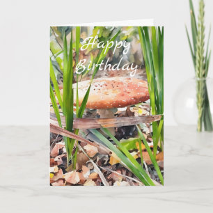 Cartão de Aniversário Toadstool Artístico