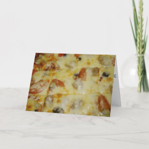 Cartão de Aniversário "Tomate Azeitona Preto e Piz