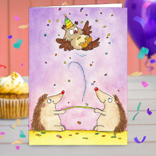 Cartão de aniversário Trampoline Happy Birthday da