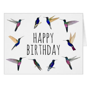 Cartão de Aniversário Tropical