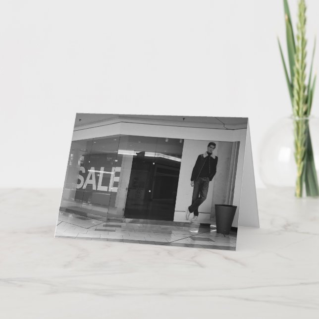 Cartão de Aniversário "Tudo Acabou" (Frente)