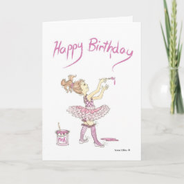 Cartão de aniversário Tutu