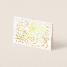 Cartão de Aniversário Unicórn e Pony