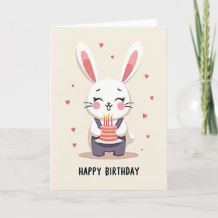 Cartão de Aniversário Velas Criatura Doce