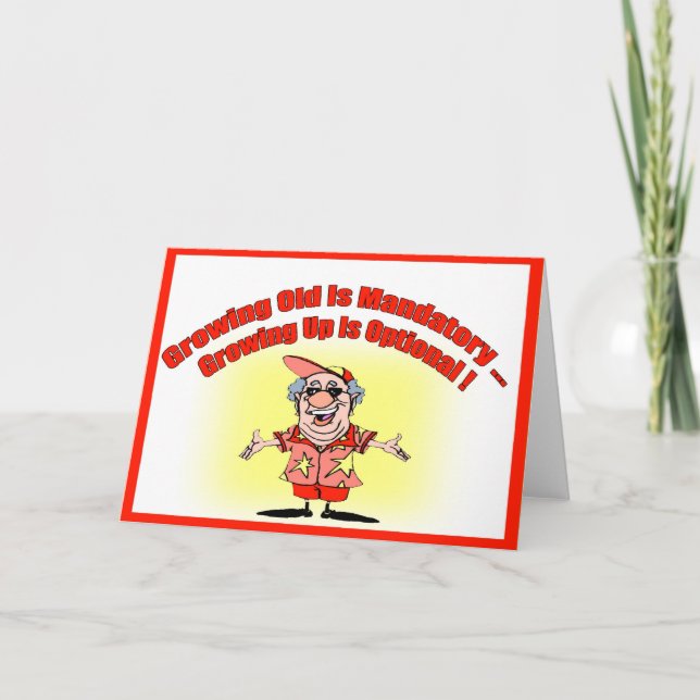 Cartão de Aniversário Velho Crescente (Frente)