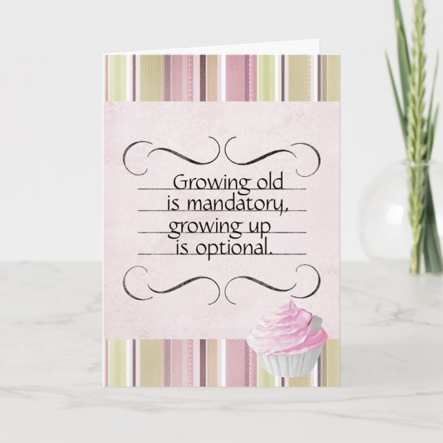 Cartão de Aniversário Velho Crescente (Frente)