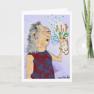 Cartão de aniversário VELHO HIPPIE DUDE