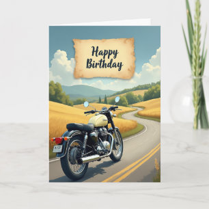 Cartão de Aniversário Viagem Retro