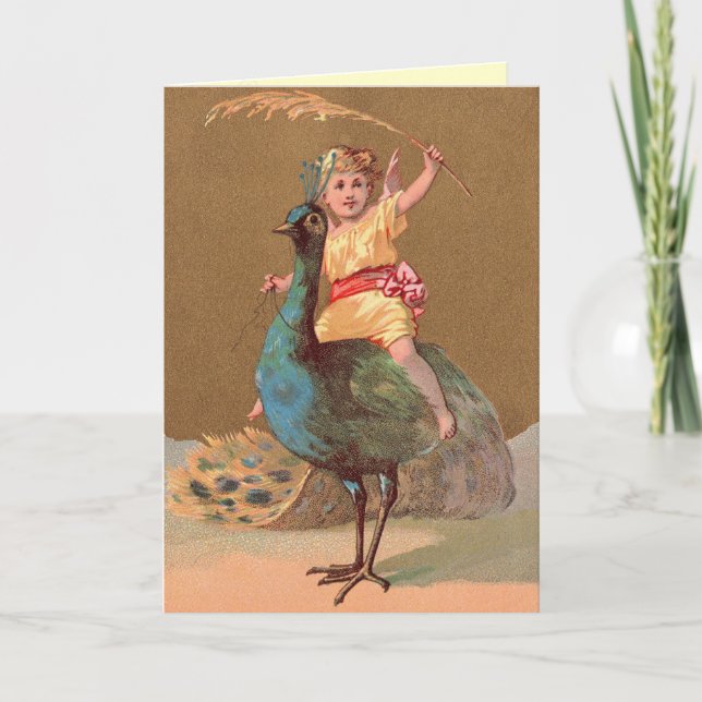 Cartão de Aniversário Vintage (Frente)