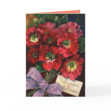 cartão de aniversário vintage