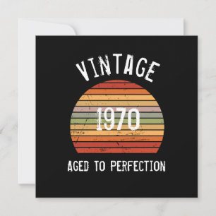 Cartão de aniversário Vintage Envelhecido à Perfei