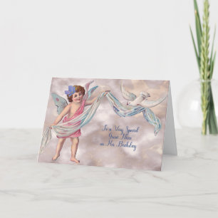 Cartão de Aniversário Vintage para o Excelente Nie