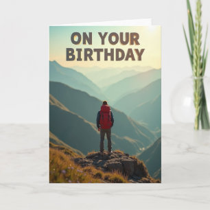 Cartão de Aniversário Vista da Montanha