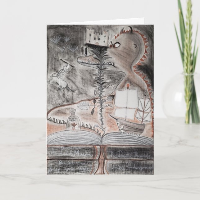 Cartão de Aniversário "Viva os Seus Sonhos" (Frente)