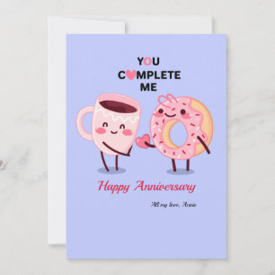 Cartão de Aniversário Você Me Completa