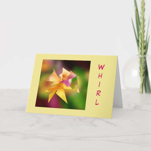 Cartão de Aniversário "Whirl" (Frente)