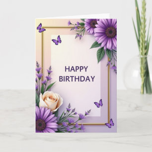 Cartão de Aniversário Winged Bloom