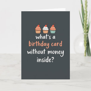 Cartão de Aniversário Witty Cupcake