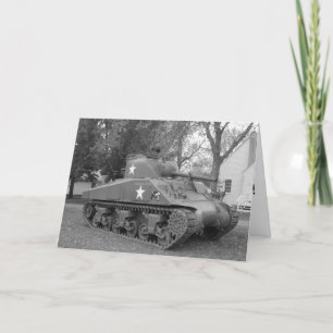 Cartão de Aniversário "WWII Tank"