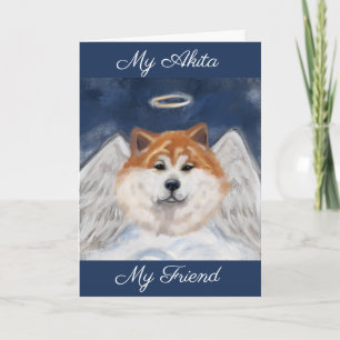 Cartão de Anjo Akita