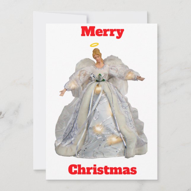 Cartão de Anjo Muitas Bênçãos (Frente)