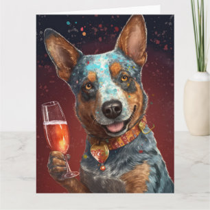 Cartão de Ano Novo de Bovinos Australiano