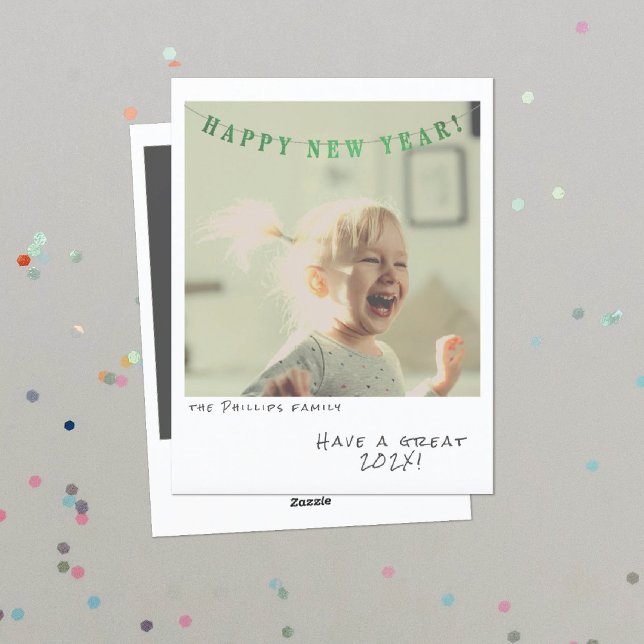 Cartão de Ano Novo de Fotografia Instantânea Nostá (Criador carregado)