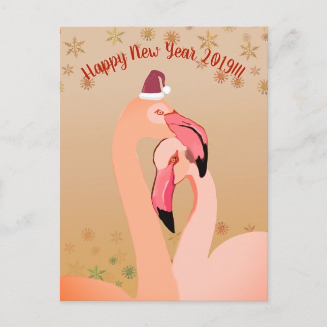 Cartão de Ano Novo Feliz (Frente)