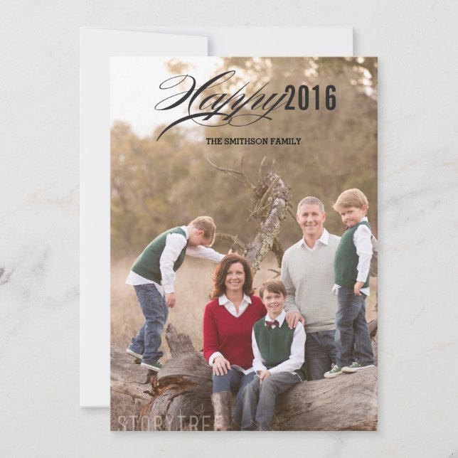 cartão de ano novo feliz (Frente)