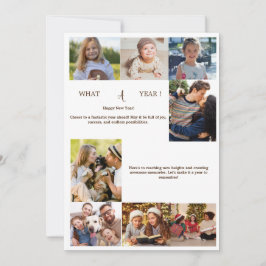 Cartão de Ano Novo Global de Fotografia do feliz a