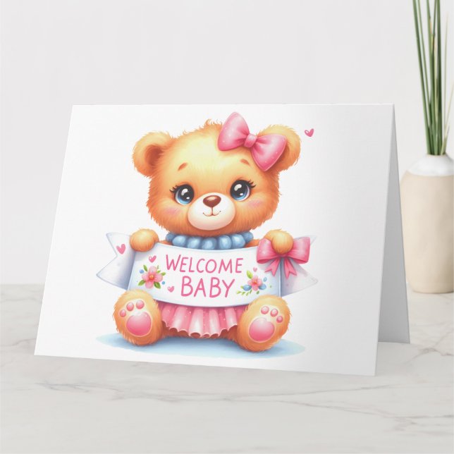 Cartão de anúncio bebê (Frente)